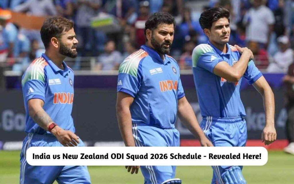 India vs New Zealand ODI Squad