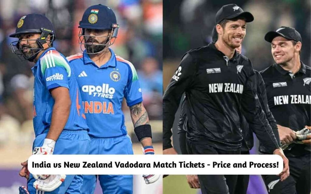 India vs New Zealand Vadodara Match Tickets