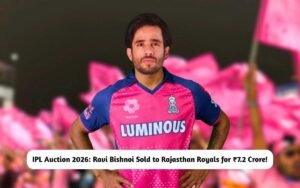 IPL 2026 Auction Ravi Bishnoi Sold To Rajasthan Royals For 7 2 Crore Ipl Auction 2026 Ravi Bishnoi To Rajasthan Royals 300x188