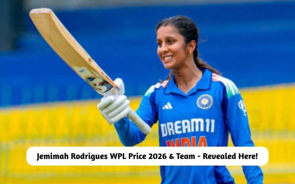 Jemimah Rodrigues WPL Price 2026 & Team