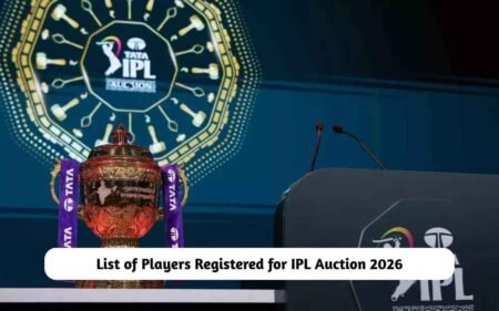 List of Players Registered for IPL Auction 2026