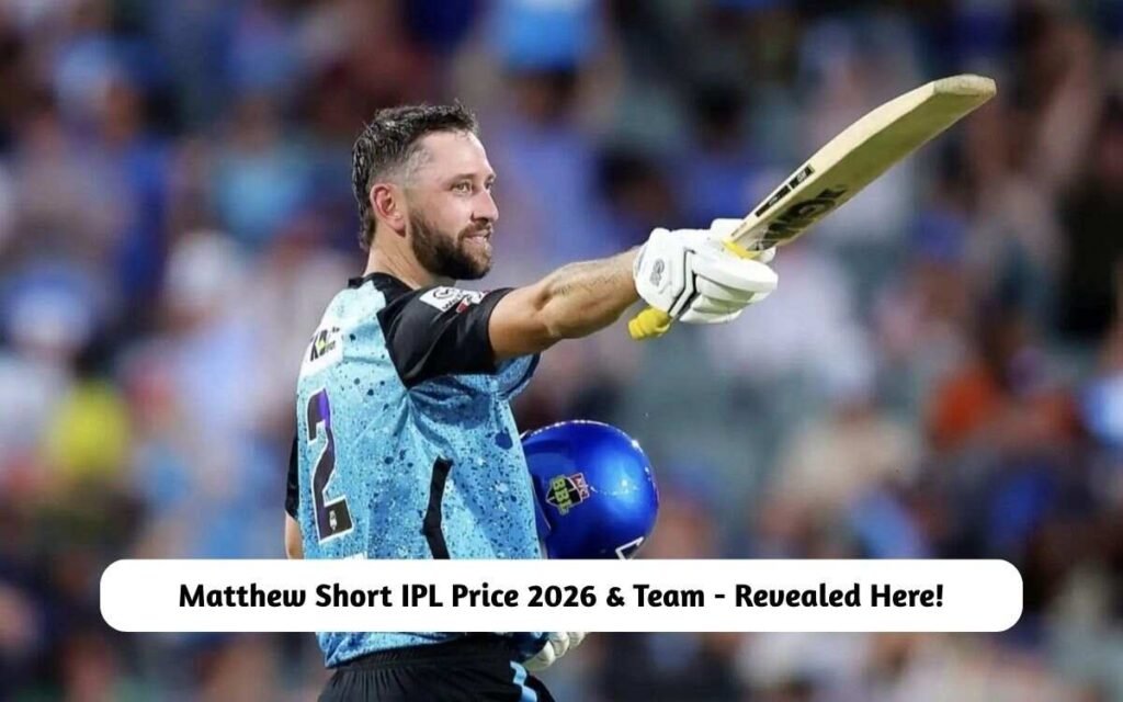 Matthew Short IPL Price 2026 & Team