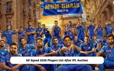 MI Squad 2026 Players List