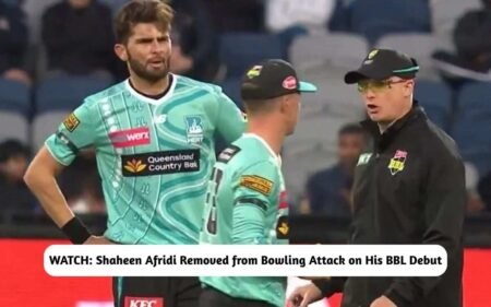 BBL Debut - Shaheen Afridi Removed from Bowling