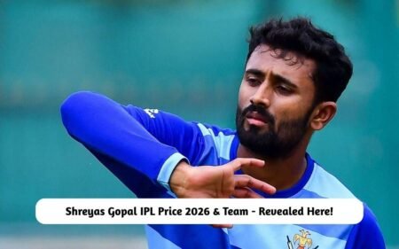 Shreyas Gopal IPL Price 2026 & Team