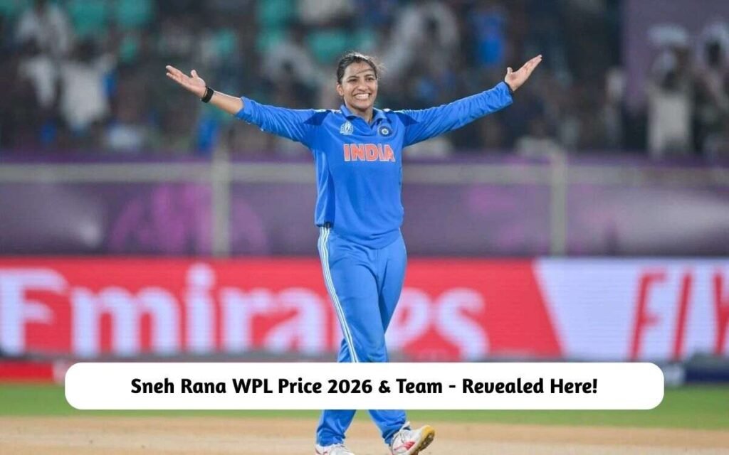 Sneh Rana WPL Price 2026 & Team