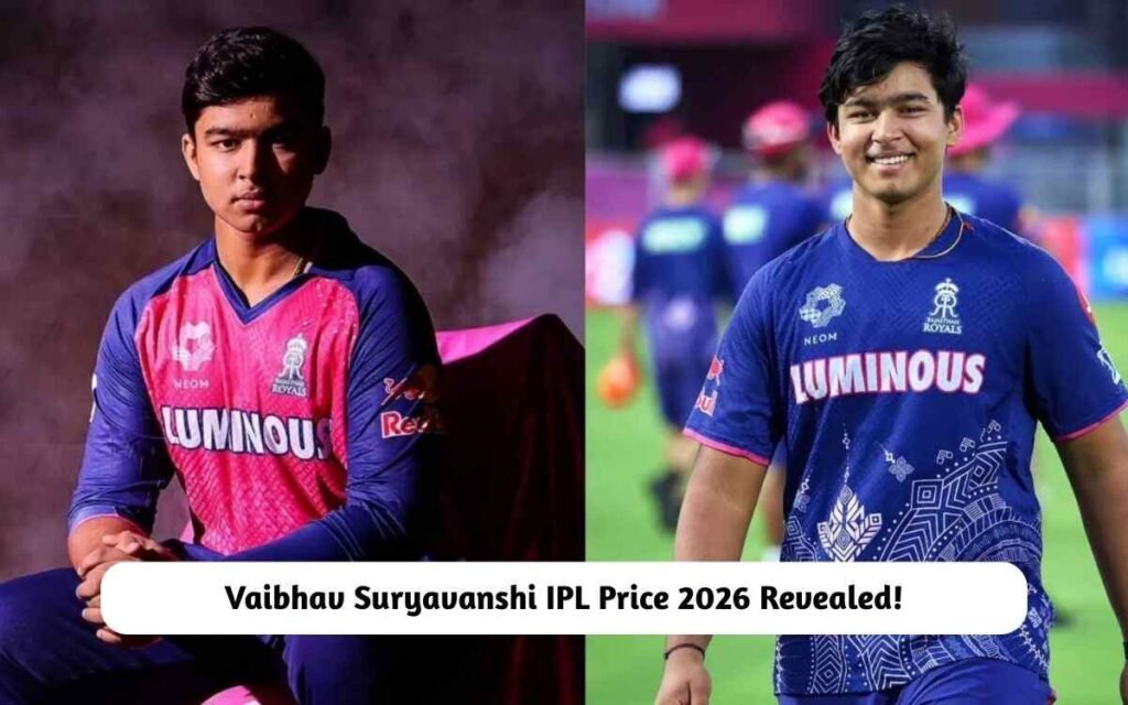Vaibhav Suryavanshi IPL Price 2026