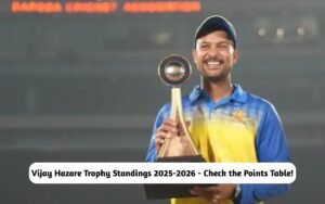 Vijay Hazare Trophy Standings 2025-2026 – Check the Updated Points Table! Vijay Hazare Trophy Standings