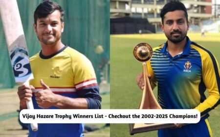 Vijay Hazare Trophy Winners List – Checkout the 2002-2025 Champions Here! Vijay Hazare Trophy Winners List