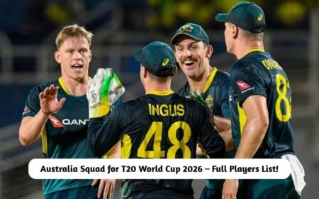 Australia Squad for T20 World Cup 2026