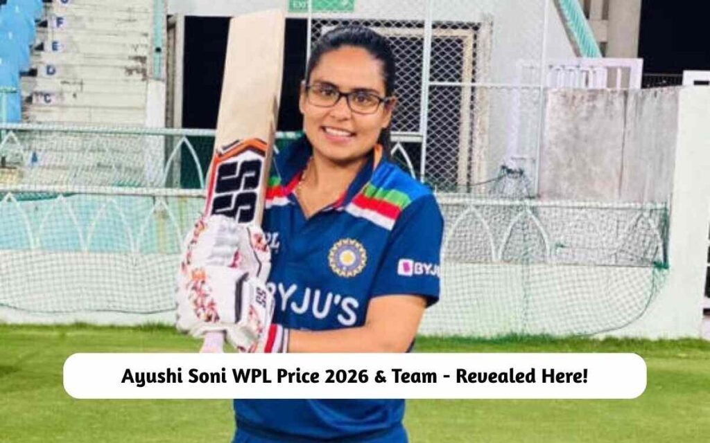 Ayushi Soni WPL Price 2026 & Team