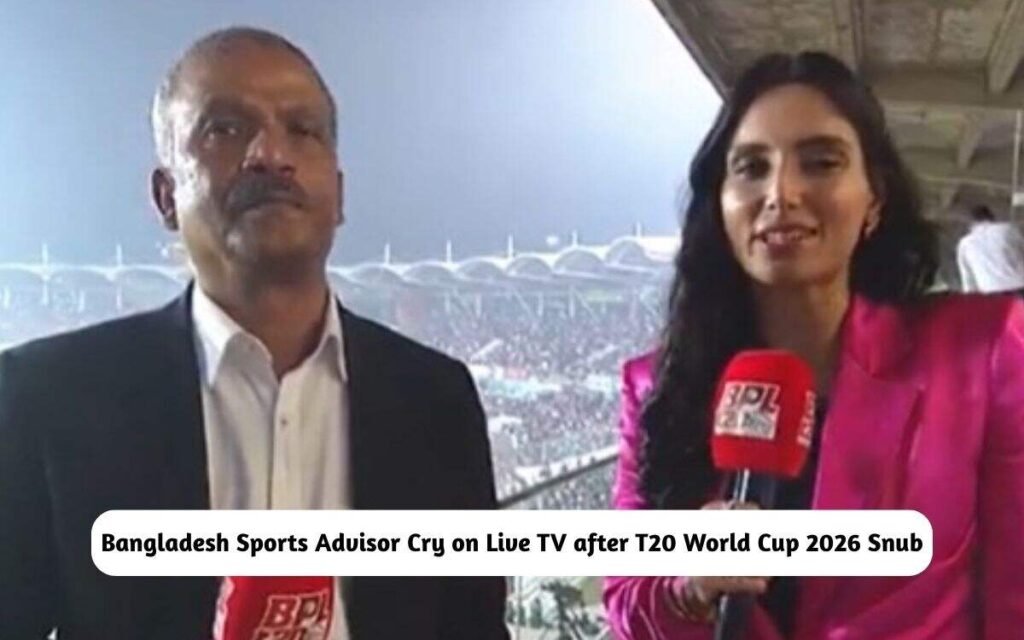 T20 World Cup 2026: Bangladesh Sports Advisor Cry on Live TV