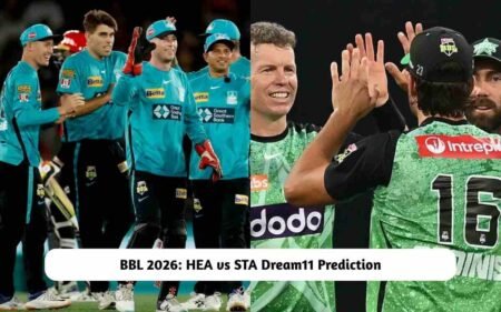 BBL 2026: HEA vs STA Dream11 Prediction Today Match 20, Pitch Report, Playing XI, Fantasy Cricket Tips HEA vs STA Dream11 Prediction