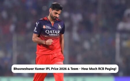 Bhuvneshwar Kumar IPL Price 2026 & Team – How Much RCB Paying the Star Bowler! Bhuvneshwar Kumar IPL Price 2026 & Team