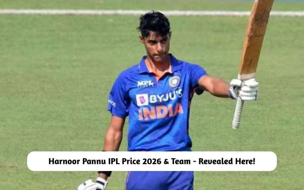 Harnoor Pannu IPL Price 2026 & Team