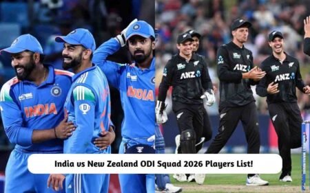 India vs New Zealand ODI Squad 2026 Players List – Checkout Here! India vs New Zealand ODI Squad 2026 Players List