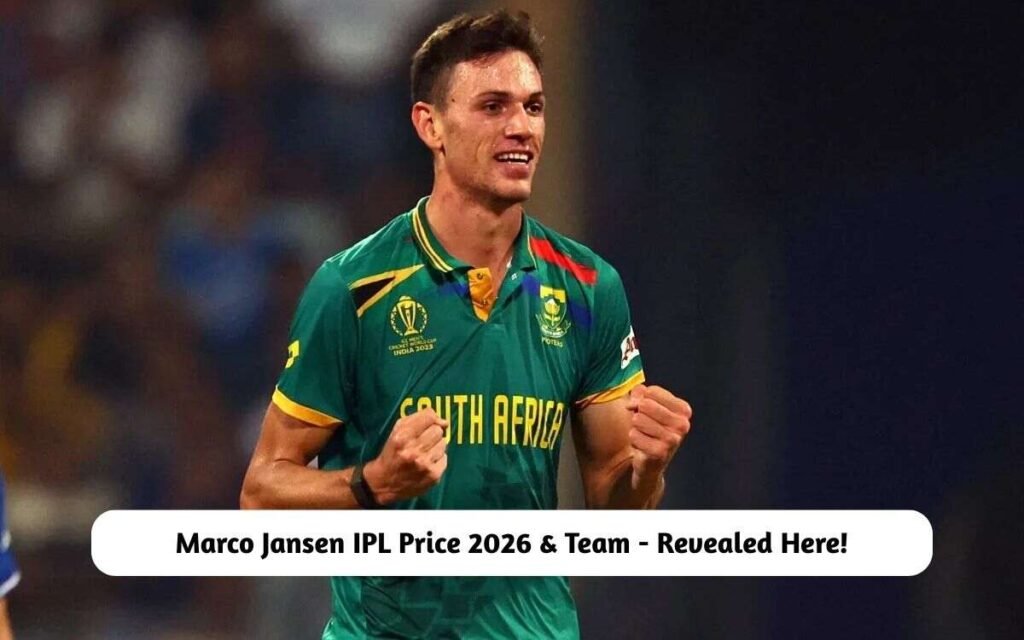 Marco Jansen IPL Price 2026 & Team