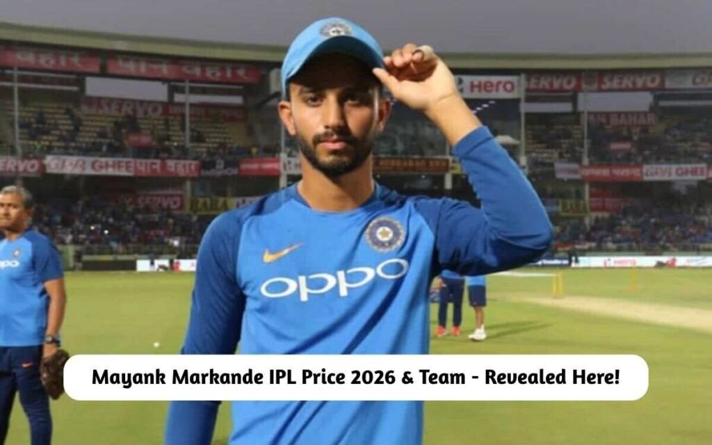 Mayank Markande IPL Price 2026 & Team
