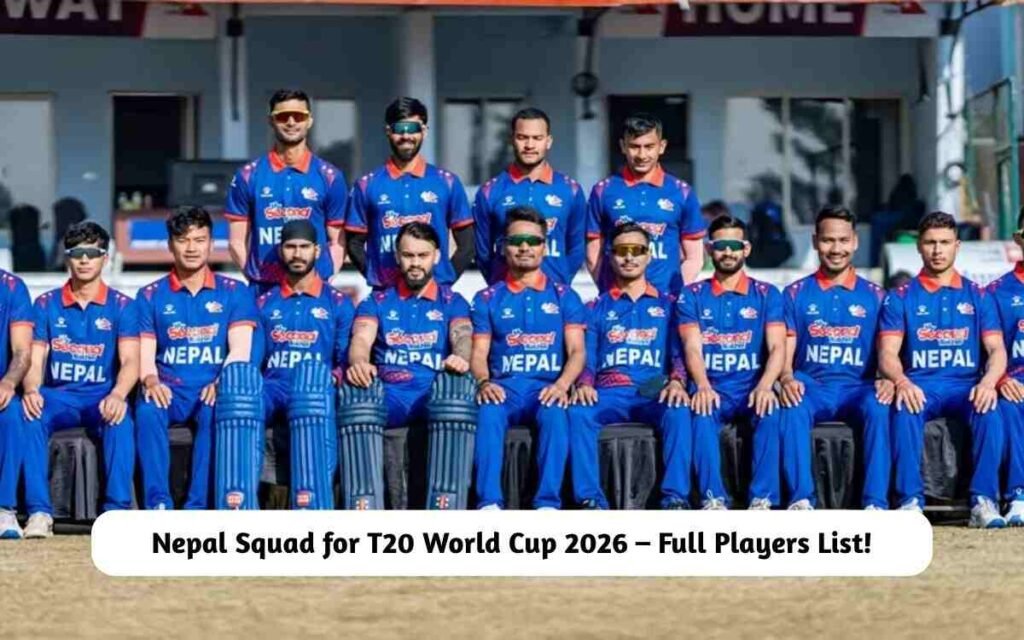 Nepal Squad for T20 World Cup 2026
