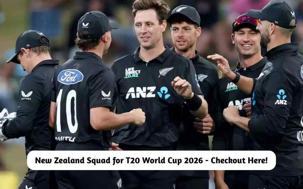 New Zealand Squad for T20 World Cup 2026