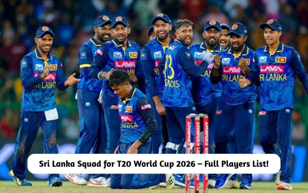 Sri Lanka Squad for T20 World Cup 2026