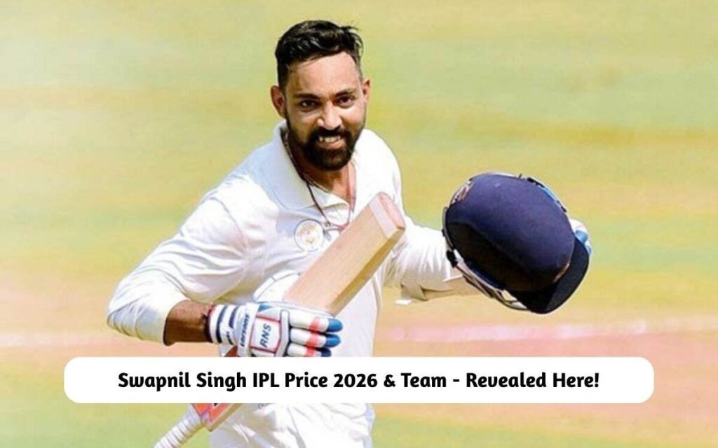 Swapnil Singh IPL Price 2026 & Team