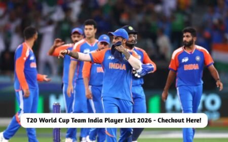 T20 World Cup Team India Player List 2026 – Checkout Here! T20 World Cup Team India