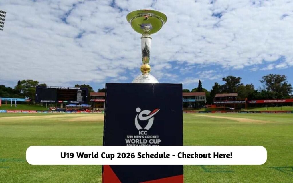 U19 World Cup 2026 Schedule