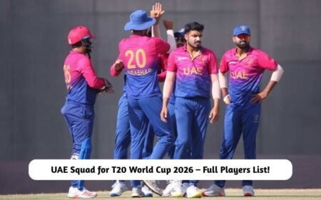 UAE Squad for T20 World Cup 2026