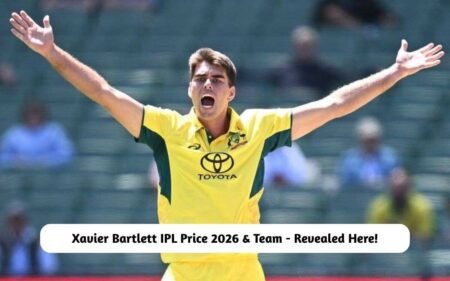 Xavier Bartlett IPL Price 2026 & Team – Revealed Here! Xavier Bartlett IPL Price 2026 & Team