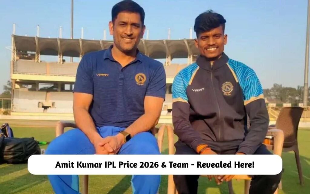 Amit Kumar IPL Price 2026 & Team