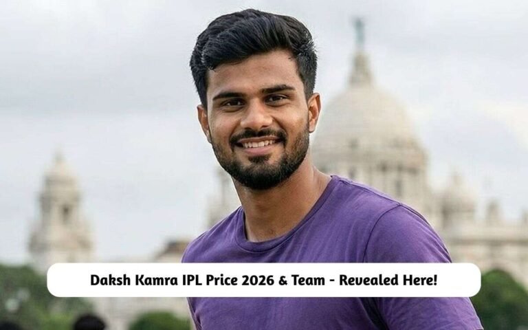 Daksh Kamra IPL Price 2026 & Team