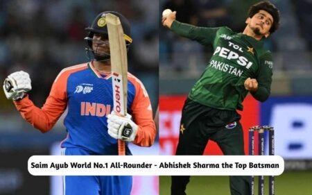 Saim Ayub World No.1 All-Rounder - Abhishek Sharma the Top Batsman