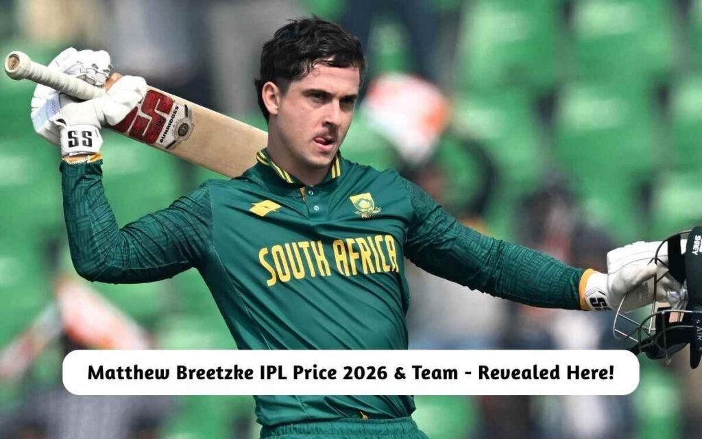 Matthew Breetzke IPL Price 2026 & Team