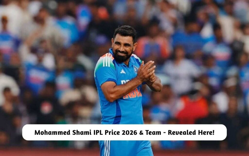 Mohammed Shami IPL Price 2026 & Team