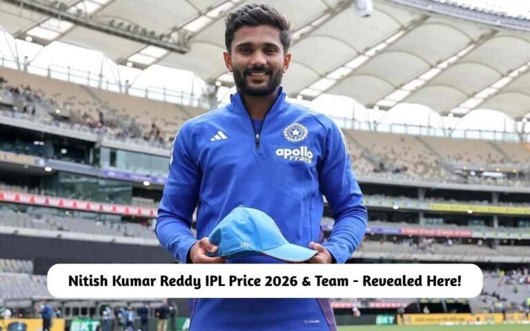 Nitish Kumar Reddy IPL Price 2026 & Team