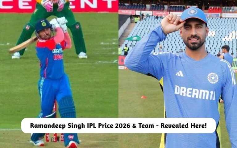 Ramandeep Singh IPL Price 2026 & Team – Revealed Here! Ramandeep Singh IPL Price 2026 & Team