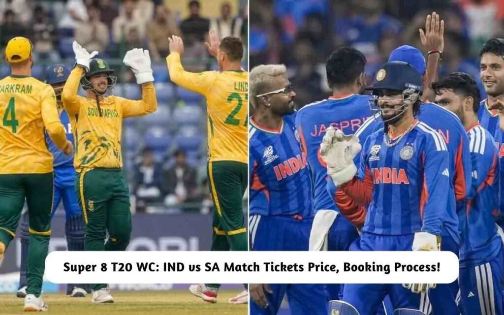 Super 8 T20 WC: IND vs SA Match Tickets, Booking Prices