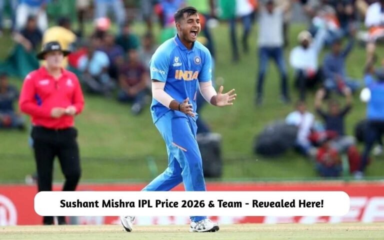 Sushant Mishra IPL Price 2026 & Team