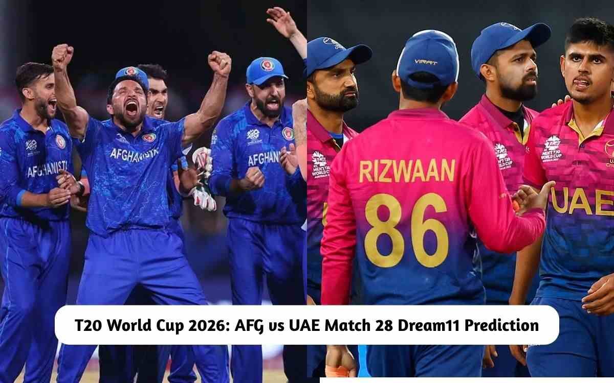 T20 World Cup 2026: AFG vs UAE Dream11 Prediction Today Match 28, Pitch Report, Playing XI, Fantasy Cricket Tips – crictrends.in