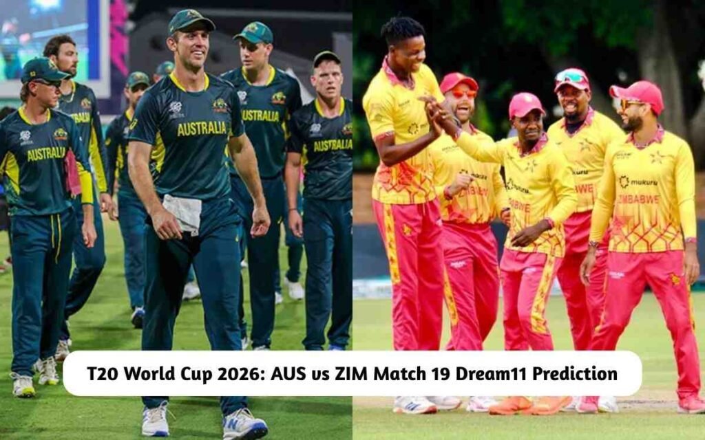 AUS vs ZIM Dream11 Prediction