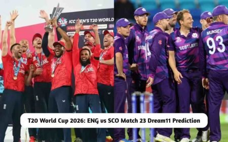 T20 World Cup 2026: ENG vs SCO Dream11 Prediction Today Match 23, Pitch Report, Playing XI, Fantasy Cricket Tips ENG vs SCO Dream11 Prediction
