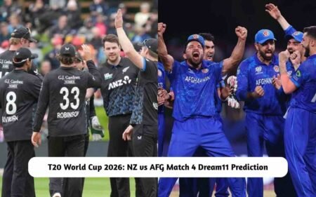 T20 World Cup 2026: NZ vs AFG Dream11 Prediction Today Match 4, Pitch Report, Playing XI, Fantasy Cricket Tips NZ vs AFG Dream11 Prediction