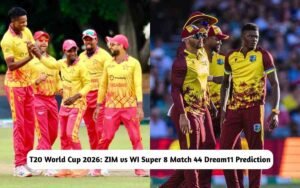 T20 World Cup 2026: ZIM vs WI Dream11 Prediction Today Match 44 Super 8, Pitch Report, Playing XI, Fantasy Cricket Tips ZIM vs WI Dream11 Prediction