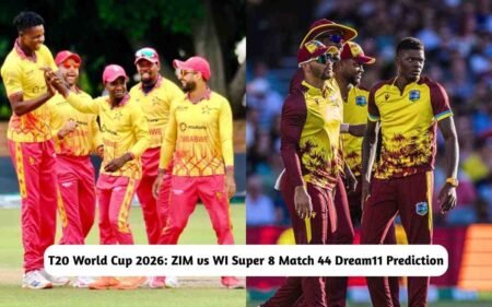 T20 World Cup 2026: ZIM vs WI Dream11 Prediction Today Match 44 Super 8, Pitch Report, Playing XI, Fantasy Cricket Tips ZIM vs WI Dream11 Prediction