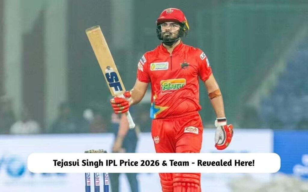Tejasvi Singh IPL Price 2026 & Team