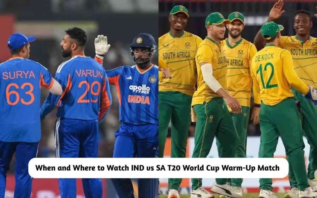 When and Where to Watch IND vs SA Warm-Up Match