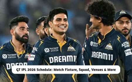 GT IPL 2026 Schedule