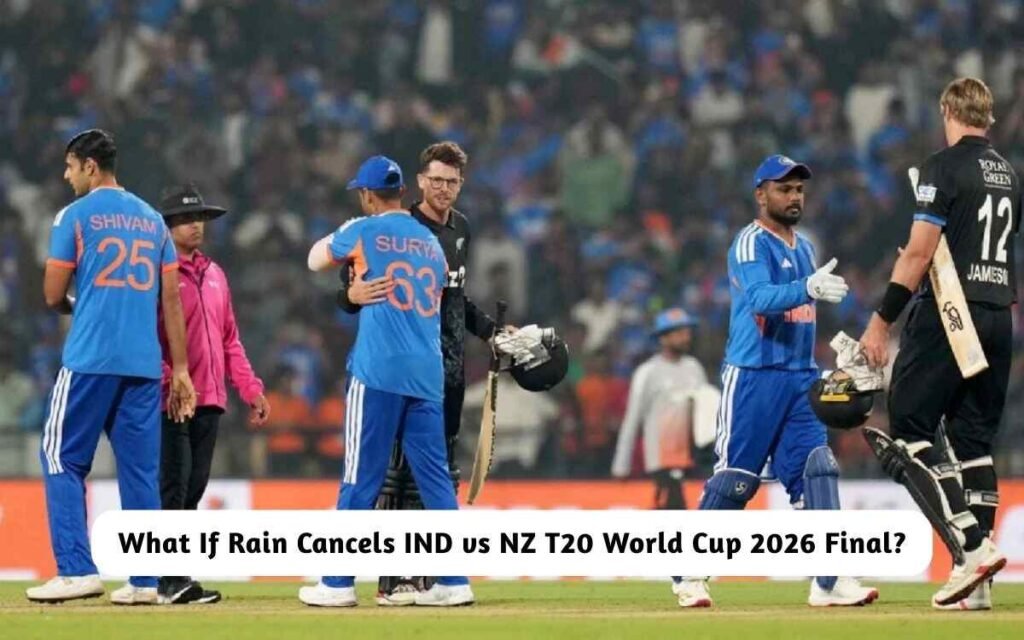 IND vs NZ T20 World Cup 2026 Final Rain Effect