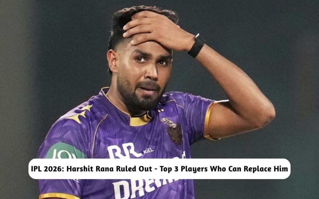 IPL 2026: Harshit Rana Ruled Out Due to Injury